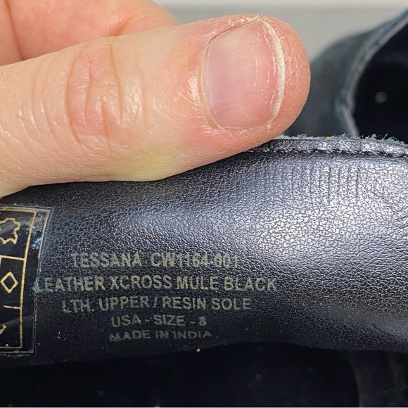 SALE Crevo Tessana Black Suede Leather Mule
Slip-On Shoes Size 8 - Picture 8 of 8